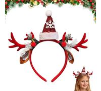 Nuyhgtr Bandeaux De Noël Pour Femmes | Accessoires Festifs à Cornes de Cerf et Père Noël | Bandeaux Tendances - Pour Événements Saisonniers Mariage Concert Célébrations