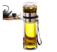 Nuyhgtr Bouteille D'infuseur De Thé En Verre, Tasse De Voyage Étanche, Tasse De Thé À Double Paroi, Bouteille D'infuseur De Thé Portable, Bouteille De Thé De Séparation D'eau, Tasse De Voyage D'infuse
