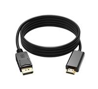 Nuyhgtr Câble pour Moniteur d'Ordinateur - Câble DP Unidirectionnel 4K 1,8 m | de Données Plug and Play pour PC, Streamers, Professionnels IT, Joueurs, Streaming Média, Vidéo à