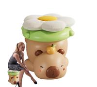 Nuyhgtr Capybara Tabouret repose-pieds en forme d'animal mignon pour changer de chaussures, repose-pieds ottoman, repose-pieds Capybara, siège de canapé, repose-pieds pour chambre à coucher, salon