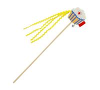 Nuyhgtr Cat Wand Toy, Cheese Cat Toy, Puffed Rice Toy, Cat String Toy, Funny Cat Toy, Colorful Cat Toy, Cat Accessories, Cat Wand String, Cat Accessories for Small Medium Large Breed Cat