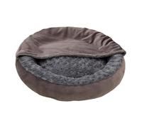 Nuyhgtr Cats Bed, Cozy Puppy Bed, Round Covered Donut Design, Warm Calming Cushion, Soft Pet Supplies for Kitten, Outdoor, Travel, Sleeping, Animal Comfort, Winter Use, 23.62x23.62x5.51 inches
