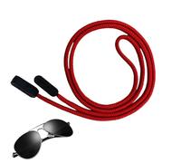 Nuyhgtr Cordon de lunettes de soleil rétro réglable avec prise en main sûre et cordon élégant pour femmes, hommes, adolescents, garçons, filles, voyage, école, usage quotidien, 77 cm, Rouge, Refer to