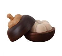 Nuyhgtr Diffuseur en bois, ornements d'aromathérapie mangoustan, diffuseur en bois, accessoires d'art de diffuseur de mangoustan, diffuseur de parfum, diffuseur d'aromathérapie en bois, diffuseur de