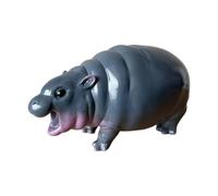 Nuyhgtr Hippo Desk Statue, Creative Hippo Sculpture, Resin Animal Figurines, Hippo Bookshelf Decor, Edroom Statue, Resin Animal Tabletop Statue, Handcrafted Hippo Figurine for Bedroom and Bookshelf