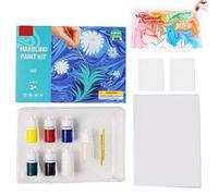 Nuyhgtr Kit de peinture marbrée pour, kit d'art de peinture marbrée | Kits d'artisanat faits à la main, ensemble d'art marbrure à l'eau,Meilleures idées de jouets de pour les activités des de 6, 7