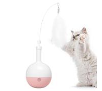 Nuyhgtr Moving Indoor Playmate, Automatic Play Toy, Interactive Cat Toy, Intelligent Cat Exercise Toy, Kitten Exercise Toy, 32x8.4 cm, / 12.6x3.31in, Interactive Kitten Playmate for Bored Cats
