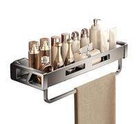 Nuyhgtr Organiseur de douche compact, étagères de rangement faciles à installer, support de salle de bain sans perçage avec ventouse, idéal pour shampooing, gel, nettoyant pour le visage, 35 x 17 x 8