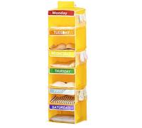 Nuyhgtr Organiseur de placard à suspendre pour chambre d'enfant, étagère de rangement à suspendre pour chambre à coucher, 103 x 29,5 x 29 cm, organiseur de placard avec 3 poches latérales pour chambre