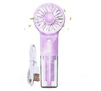 Nuyhgtr Portable Fan, Mist Handheld Fan, 4 Speed USB Blower, Small Household Mister Device, Personal Cooling Gear for Camping, Car, Travel, Beach, Home, Summer, 6.89x2.48x1.38 inches