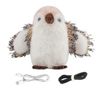 Nuyhgtr Realistic Bird Cat Toy, Simulated Intelligent Toys, Built-in Sound and Flapping Wings, Interactive with Fun Entertainment Toy for Small Medium Dogs Cats, 6.69x3.94x3.94 inches