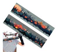 Nuyhgtr Ruban Créatif Halloween - Autocollants Décoratifs,Rouleau Autocollants Gothiques Festifs pour Journal Scolaire Carnet Mémoire Loisirs Créatifs