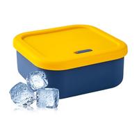 Nuyhgtr Silicone Food Containers - Airtight Lunch Box, Leakproof Meal Prep Storage, Keeps Food Fresh, Microwave with Dishwasher Safe, Storage Containers for Home, School, Camping, Yellow and Red