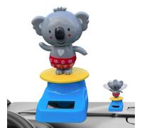 Nuyhgtr Solar Dancing Toy, Koala Mini Ornament, Shaking Powered Decor, No Battery Need, Compact Accessory, Excellent for Car Interior Sedan Truck Vehicle Display, 3.94x1.97 inches