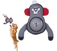 Nuyhgtr Squeaky Dog Toy, Teething Toy, Interactive Gorilla Shape Dog Food Dispenser, Puppy Teething Treat Toy, Funny Chewing Toys with Sound, Puppy Treat Dispenser for Training