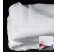 Nuyoah Ouate de rembourrage non tissée au mètre, 100 % polyester, lavable, repassable, pour patchwork, rembourrage en non-tissé, pas de couche adhésive (100 g/m², 1,5 x 2 m)