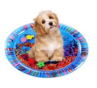Nuytghr Cat Water Bed, Cool Dog Pad, Sensory Waterbed, Soothing Cooling, 25.59x25.59x3.15 inches Sturdy Pet Exercise Mat, Perfect for Indoor Use, Home Comfort, Travel, Outdoor