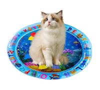 Nuytghr Cat Water Bed, Cool Dog Pad, Sensory Waterbed, Soothing Cooling, 25.59x25.59x3.15 inches Sturdy Pet Exercise Mat, Perfect for Indoor Use, Home Comfort, Travel, Outdoor