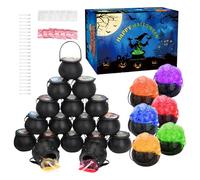 Nuytghr Cauldron Bowl, Witch Kettle, Candy Holder Pot, Compact Handle Design, Lightweight Build, Ideal for Craft Projects Home Decor Yard Party Theater Restaurant School Events