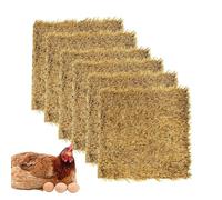 Nuytghr Chicken Nesting Pads, Washable 6 Pieces Coop Bedding, Artificial Poultry Accessories, 11.81x11.81x1.18 inches Farm Outdoor Indoor Homestead Garden for Pasture Kitchen Winter Yard
