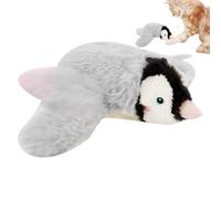 Nuytghr Chirping Bird Cat Toy, Plush Penguin USB Chirping Toys 30x23x8.5cm, Intelligent Sensing Flapping Teaser Small, Medium, and Large Cats, Interactive Fun for Living Room Play