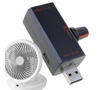 Nuytghr Contrôleur de vitesse de ventilateur, régulateur de ventilateur USB, commutateurs de refroidissement, 2,2 x 4,2 x 6,6 cm, contrôle par induction 5 V, bouton d'alimentation réglable, pour