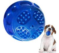 Nuytghr Dog Balls, Anti-Stress Squeaky Toy, Rubber Ball, Teething Toy, Interactive Training Aid for Aggressive Chewer Puppies Indoor Park Yard and Boredom Activities, 2.36 inches