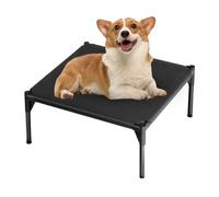 Nuytghr Elevated Dog Bed, Waterproof Raised Dog Cot Indoor Use, Washable and Breathable Pet Sleeping with Metal Frame, Ideal for Medium to Large Puppies, Comfortable Resting Solution