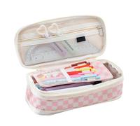 Nuytghr Expandable Pencil Pouch Organizer, Double Zipper Case, School Supplies, 22x11x6.5cm Stationery, Art, Crafts, and Drawing for Kids and Girls College Students Passionate Organized