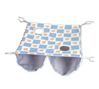 Nuytghr Ferret Hammock Toys, Cage Sleep Nest, Polyester Hanging Bed, 15.75x15.75x5.91 inches, Multi Animal Use, Chinchilla Hamster Hedgehog Accessory, for Indoor Pet Rest Gear, Animal