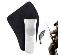 Nuytghr Fishing Rod Holster, Belt Clip Rod Holder, Slide in Hands Design, 7.36x4.8x2.36 inches, Wading Accessory, Secure Carry Solution, for Beach, Bank, Surf, Hiking, Dock, Outdoor Use