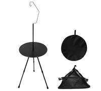 Nuytghr Foldable Camping Table, Portable Outdoor Table, Lightweight Dining, ABS Aluminum Build, Compact Carry Bag, Black Color, for Picnic Backpacking Fishing Beach Backyard Use
