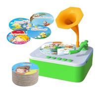 Nuytghr Gramophone Enfant | Phonographe Histoire Et Musique pour | Machine À Histoires Éveil Sensoriel Et Apprentissage Précoce | pour Filles Garçons De 3 Ans Et Plus