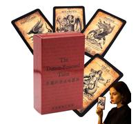 Nuytghr Jeu de tarot, oracle disant la fortune anglais, 10,5 x 6,1 cm, jeu de conversation, cartes conviviales pour débutants, plaisir spirituel pour la famille, les professionnels, les amis