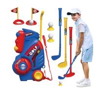 Nuytghr Kids Golf Set, Portable Club Kit, 8.66x5.31x14.37 inches Kids Sports Toy, Fun Training Role Play for Children Backyard Garden Lawn Home Indoor Birthday and Christmas Girls Boys