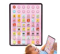 Nuytghr Learning Tablet, Children Electronic Educational Toy, Kids Interactive Learning and Fun, 6.1x4.72x0.59 inches, Early Development System for Kids Ages 2-5