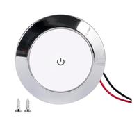 Nuytghr LED RV Lights Interior - Touch Control Bright Low Profile, Camper Dome with Dimmable Soft White Glows, Ultra-Thin Marine Ceiling Lamp, 12V Motorhome Panel, Energy Efficient Cabin Lighting