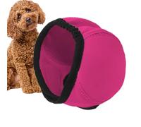 Nuytghr No Flap Ear Wraps for Dogs, Quiet Ears Noise Protection, Waterproof Earmuffs with Anti-Slip Adjustable Snood, Ideal for Pet Grooming, Bathing, and Firework