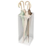 Nuytghr Porte-parapluie en métal, résistant à la rouille, 50 x 20 x 20 cm, conception de grande capacité, construction de base robuste, pour entrée, porte, cannes, équipement de pluie