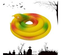 Nuytghr Serpents Jouets Qui Ont l'air réels - Serpent de Simulation de 31,5 Pouces | Accessoires de Farce effrayants pour la fête du Poisson d'avril d'halloween, Accessoires de Jardin Cadeau Gag