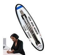 Nuytghr Stylo plume rétractable, pointe fine noire de 0,38 mm, recharge d'encre lisse, papeterie pour école, collège, bureau, calligraphie, journal, croquis, outils créatifs