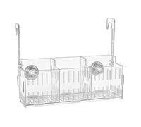 Nuytghr Support pour d'aquarium, jardinière à Double Crochet, réglable de 15 cm, de réservoir d'eau en Acrylique Transparent, Accessoire pour Aquatiques avec contr