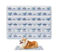 Nuytghr Tapis Rafraîchissant pour Chien - Tapis de Caisse Gel Rafraîchissant pour Chien,Accessoire Portable de Sommeil et Relaxation pour Animaux en Été pour Intérieur Extérieur Appartement Salon