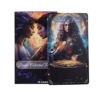 Nuytghr Tarot céleste divin, jeu de tarot sur le thème céleste, cartes de tarot vibrantes, ensemble de tarot de 78 cartes, jeu de rassemblement de camarades de classe, tarot de divertissement