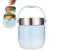 Nuytghr Thermal Lunch Container - 5.31 Inches Hot Food Case for Travel Gym Hiking, Portable Leakproof Jar with Heat Preservation Easy Carry, Insulated Storage for Outdoor Barbecue Daily Use