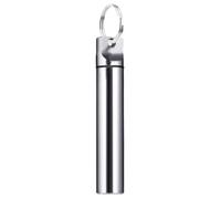 Nuytghr Toothpick Holder Purse, Small Travel Toothpick Container, Aluminum Alloy Pocket Box, 1.7x9.7cm, Secure Screw-on Lid, Hygienic and Portable Design, Ideal for Home, Restaurant