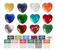 Nuytghr Valentines Day Gem Gift for Kids, Prefilled Valentine's Day Cards, Valentine Exchange Party Favors, Love Crystal Gems Rocks, 24X Valentine Exchange Favors, Valentine's Day Favors for Kids