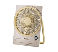 Nuytghr Ventilateur pour bureau, mini ventilateur rechargeable par USB, portable, écran LCD numérique, outil de refroidissement à suspendre pour bureau, dortoir, chambre d'étudiant, chambre à coucher