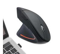 Nuytghr Wireless Moused, Ergonomic Moused, Rechargeable, 4.84x2.95x2.44 inches, Vertical Design with USB Receiver, Comfortable Grip for Laptop, Game Home Travel Study Creative Work