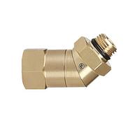 NUZAMAS Adaptateur coudé à 45 degrés en laiton massif pour nettoyeur haute pression, lance à mousse, nettoyage de voiture, terrasse, allée, lavage